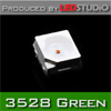 Светодиод 3528 1-чип GREEN (LEDSTUDIO)