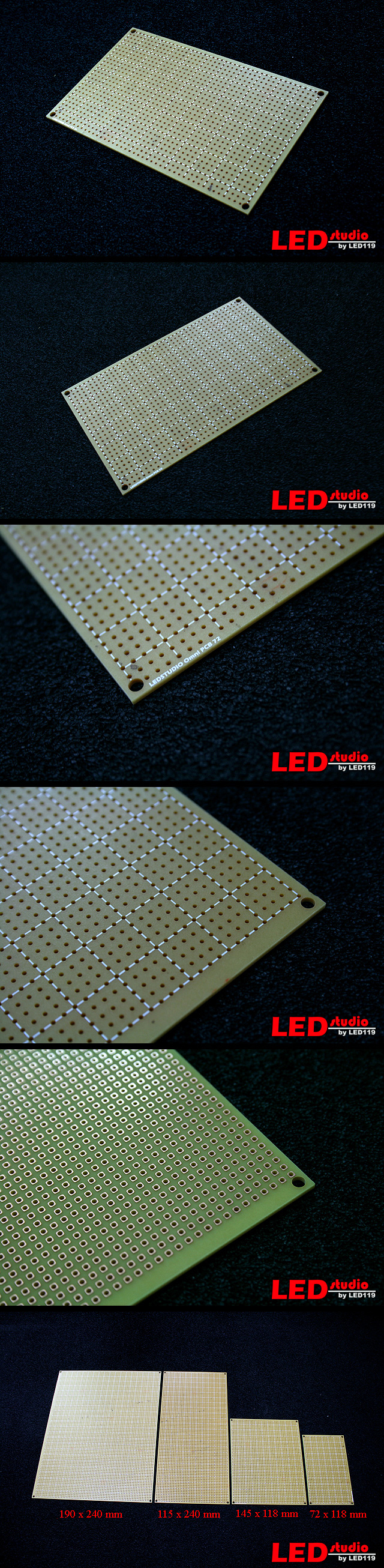 Монтажная плата Omni PCB 2402 (115 x 240 мм)