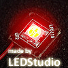 Светодиод 5450 3-чип КРАСНЫЙ (LEDSTUDIO)
